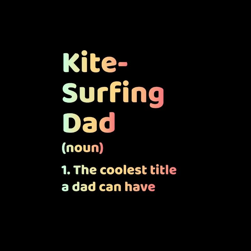 Kite Surfing Dad Fathers Day Gift
