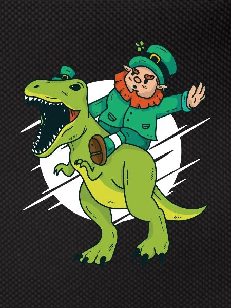 Dwarf rides Dino