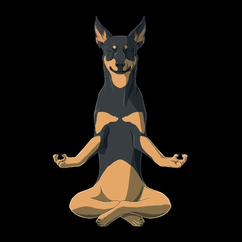 Meditation Hund Australian Kelpie