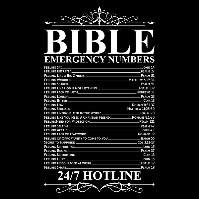 Bible Emergency Numbers Bibelgeschenk