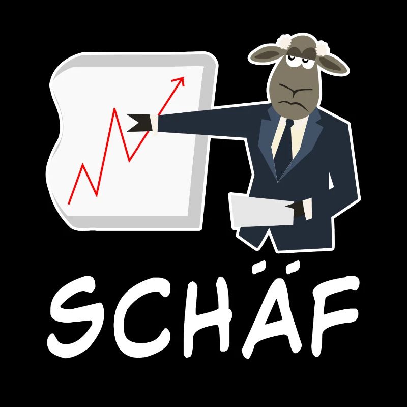 Schaf lustiger Chef Wortspiel Spruch