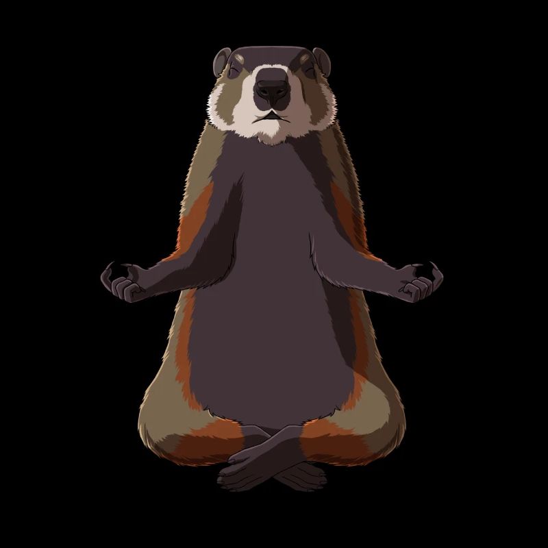 Marmotte méditante