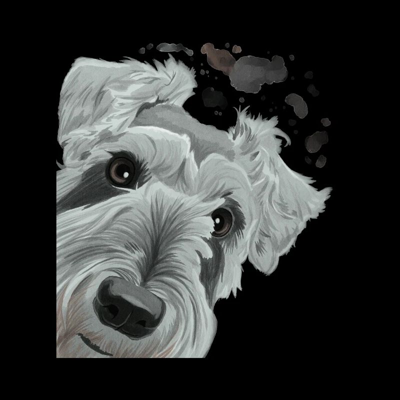 Curious Schnauzer Dog
