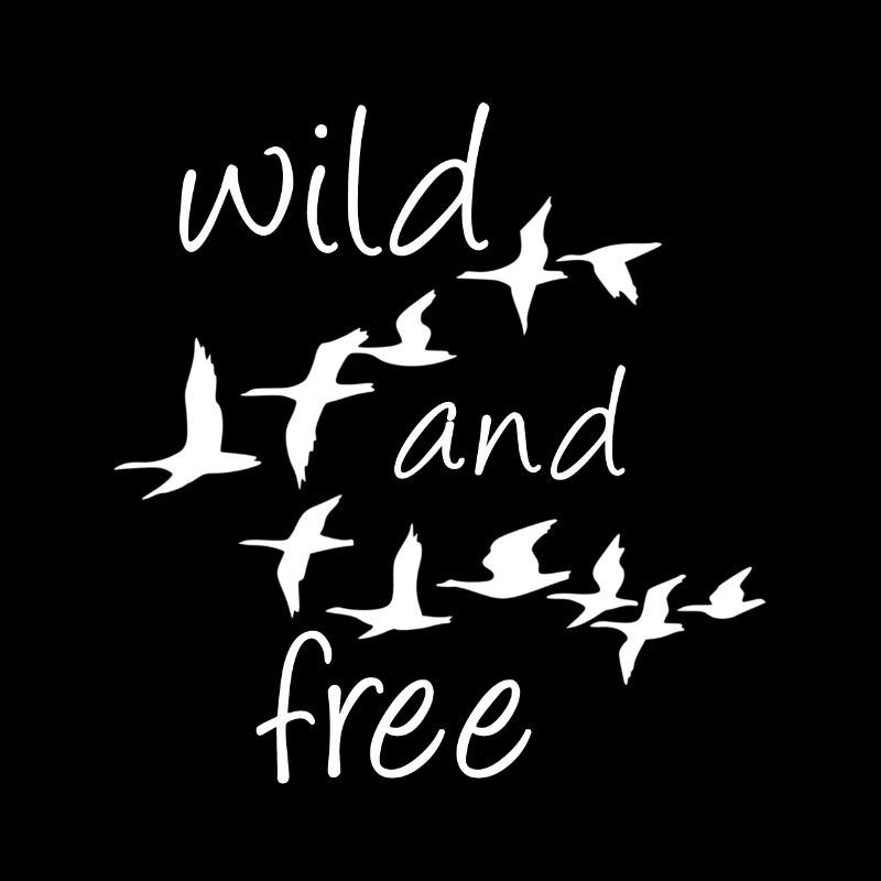 wilde Gänse sind wild und frei