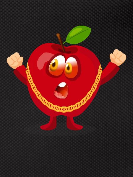 Funny Apple Character