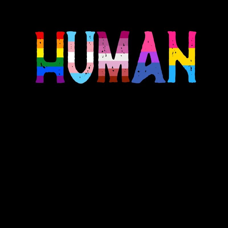 Drapeau LGBTQ humain - LGBTQ