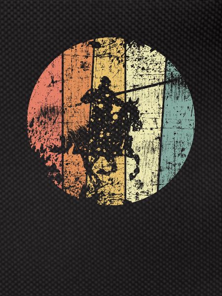 Knight retro medieval rider