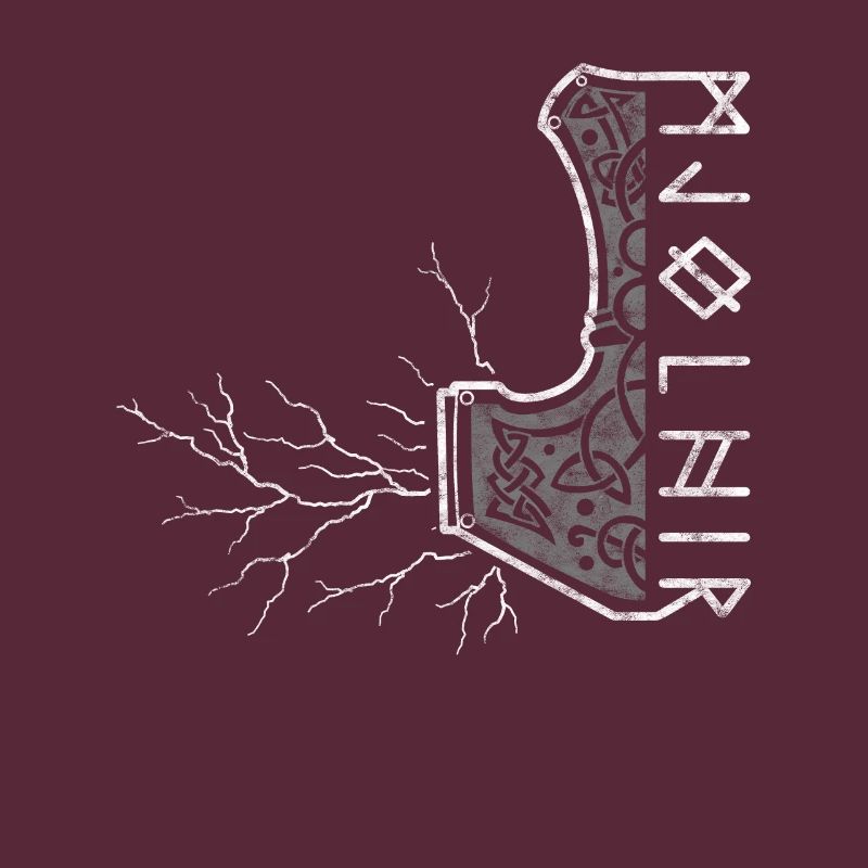 Der Hammer von Thor mit Blitzen - Mjölnir