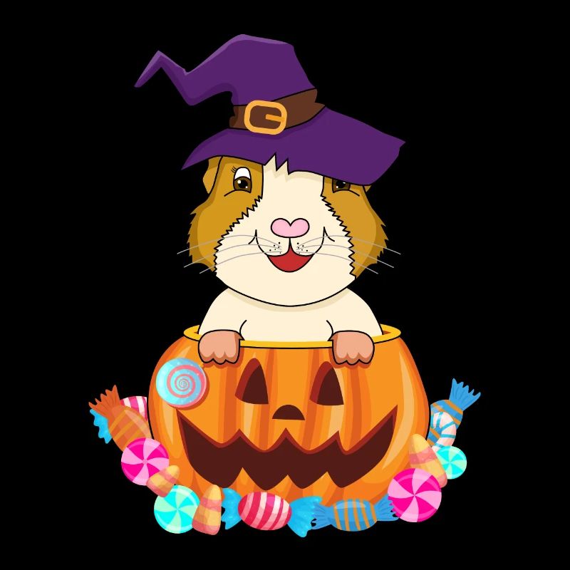 Mignon cochon d’Inde Citrouille Halloween