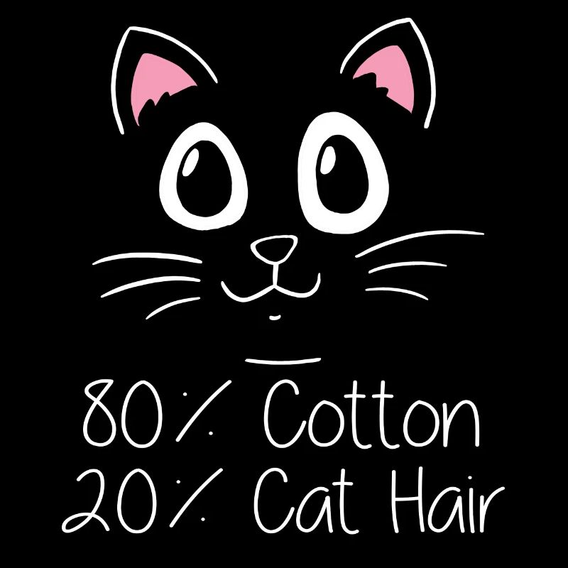 80% coton, 20% poils de chat