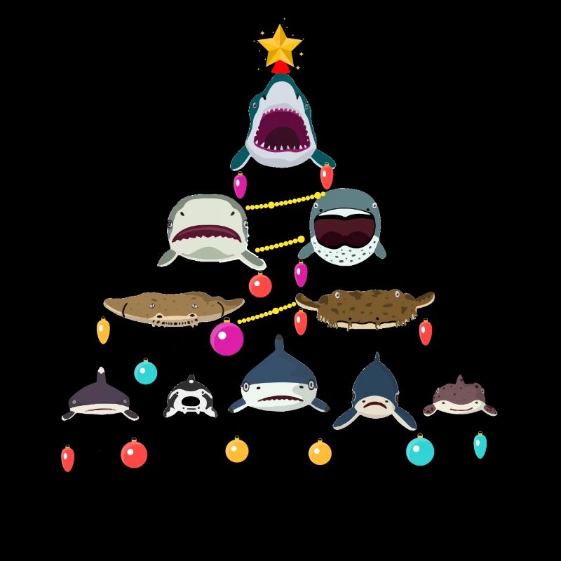 Shark, Sharks, Shakr Christmas Tree