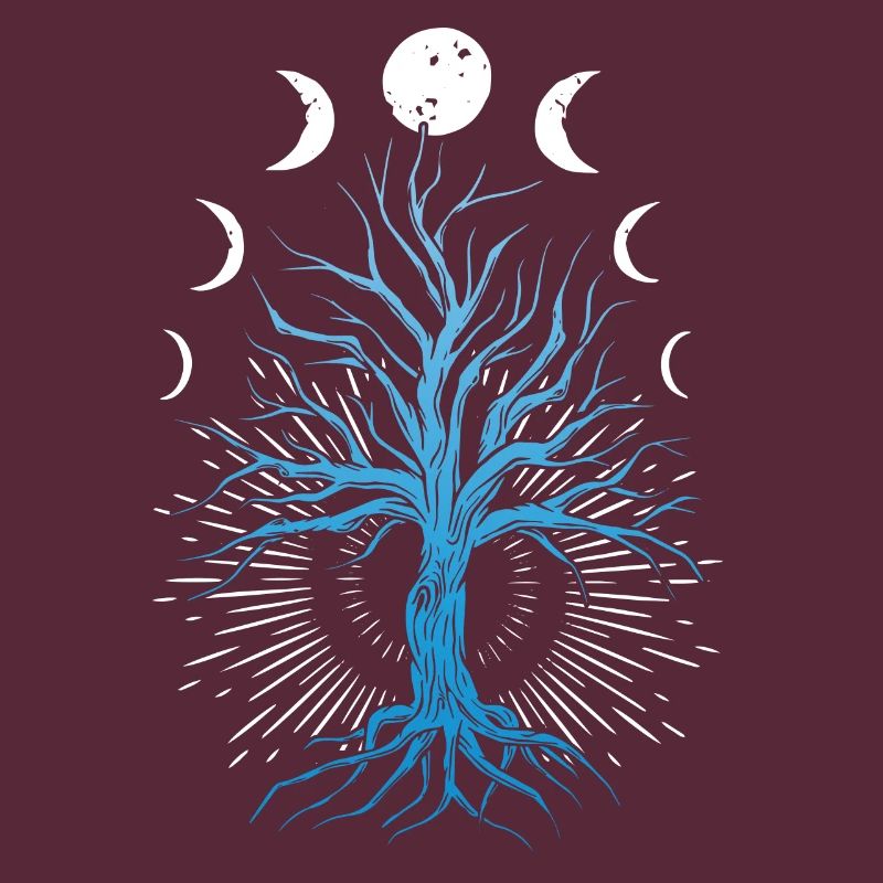 Mondphasen Hexerei-Hexen-Baum Des Lebens