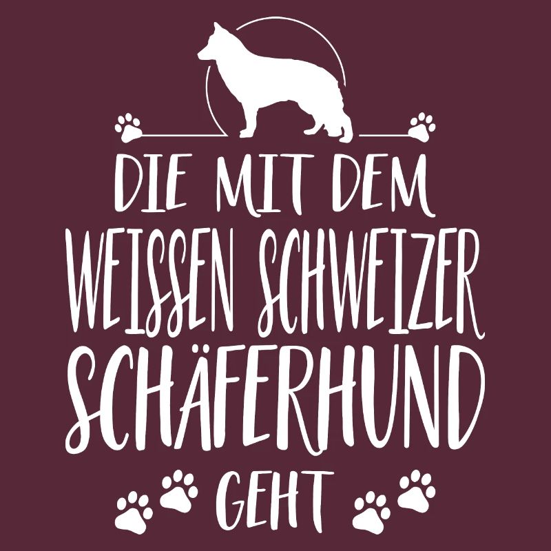 DIE MIT WEISSEN SCHWEIZER SCHÄFERHUND GEHT Hunde