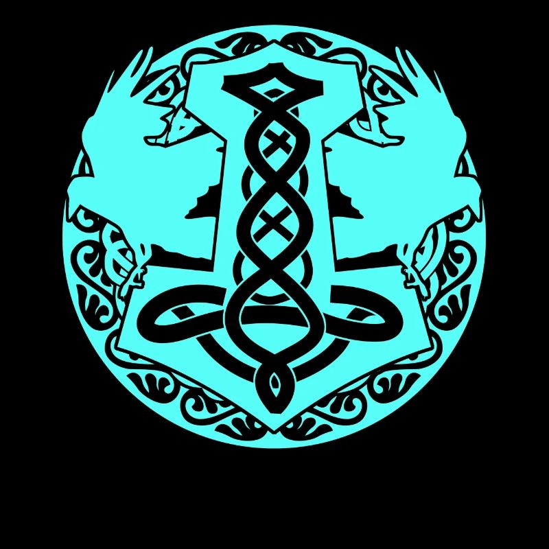 Raben Wikinger Krähen Schmuck Rabe
