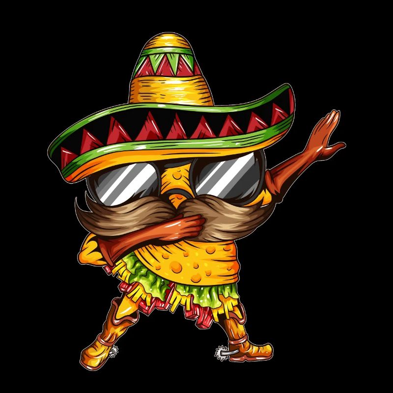 Taco Tacos Dance Dab Mexico Mexican Outfit