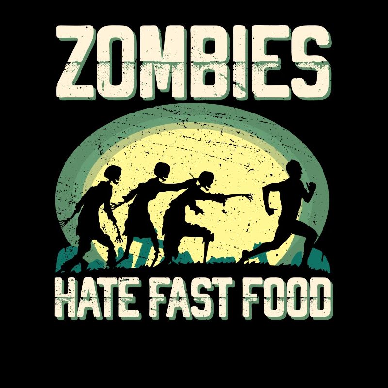 Zombie Hate Fast Food Runner Marathon Vêtements