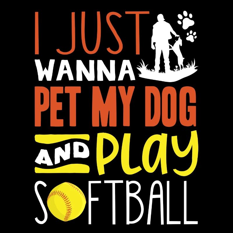 Il suffit de caresser mon chien et de jouer au softball