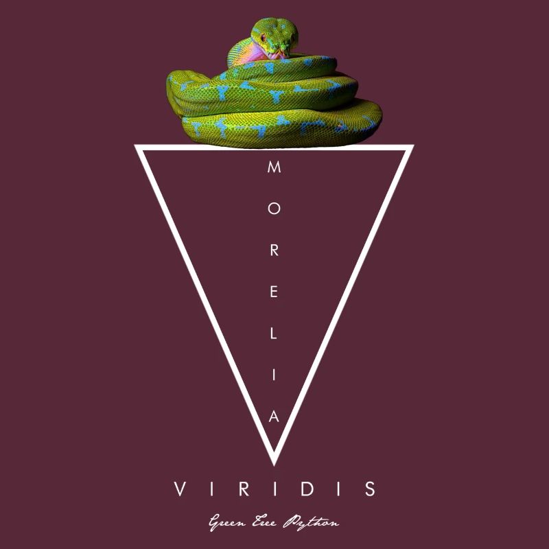 Grüner Baum Python Modern Geometric