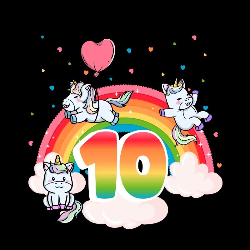 10th Birthday Dabbing Llama Unicorn Sloth | 10th