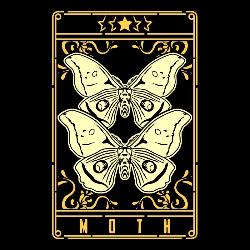 Papillon de nuit Tarot Motten Occult Motte Goth