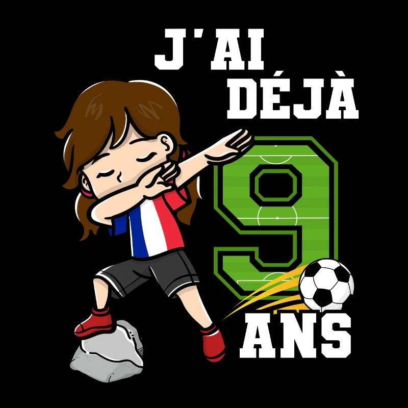 Fußball Mädchen Ich bin schon 9e Geburtstag
