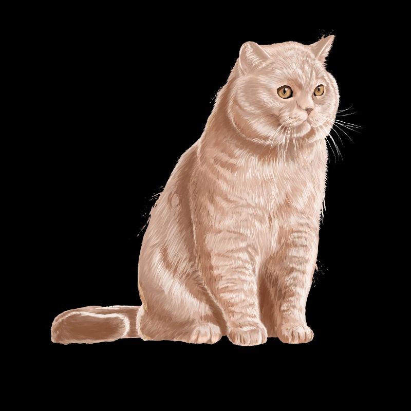 Chat British Shorthair de couleur crème