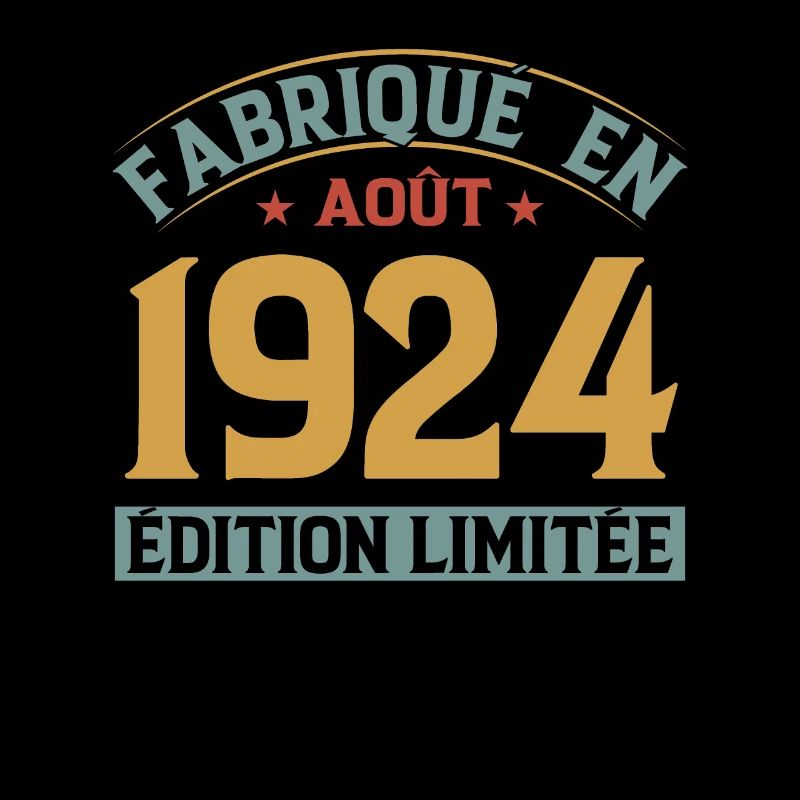 Août 1924 Original Idée Cadeau Anniversaire