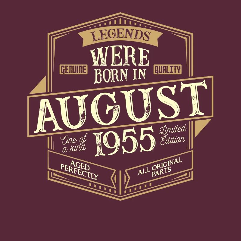 August 1955 Geburtstag Mann