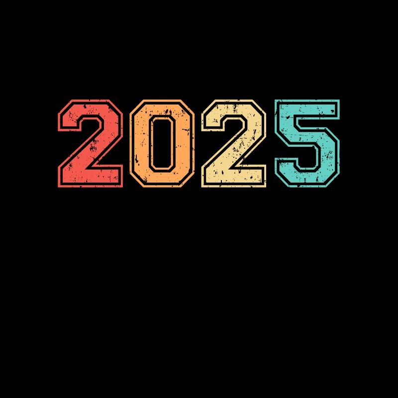 Classe De 2025 Rétro Vintage