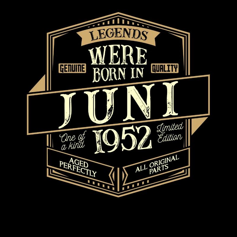 Juni 1952 Geburtstag Mann