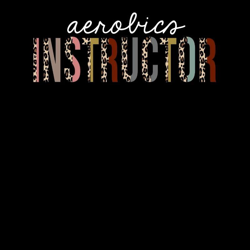 Aerobics Instructor Leopard Print Funny Gift