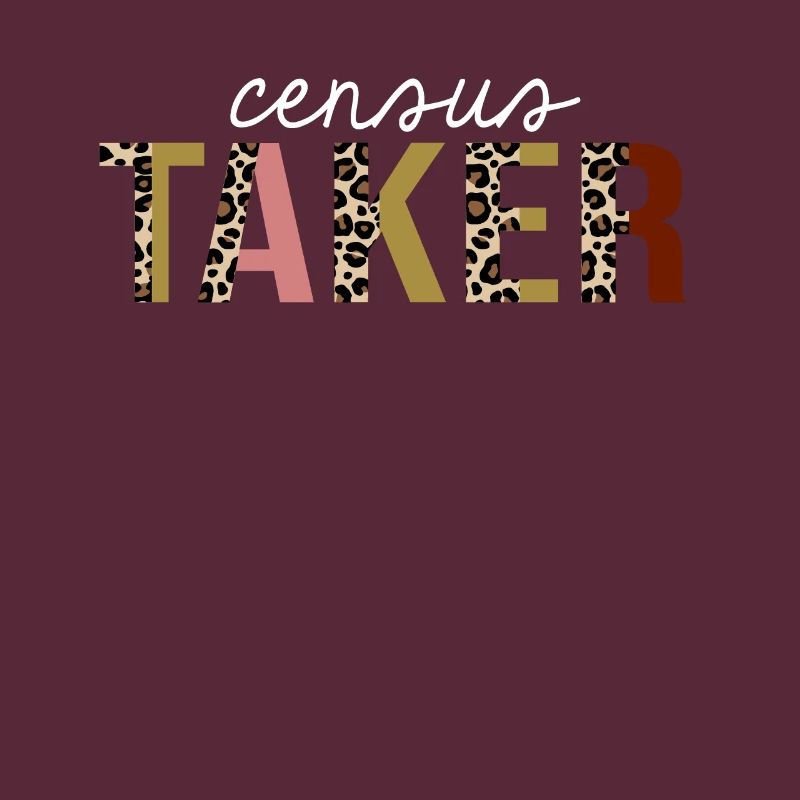 Census Taker Leopard Print Funny Gift