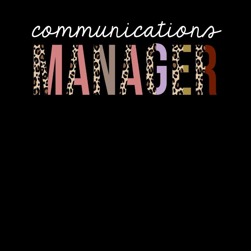 Kommunikationsmanager Leopard Print Lustiges Geschenk