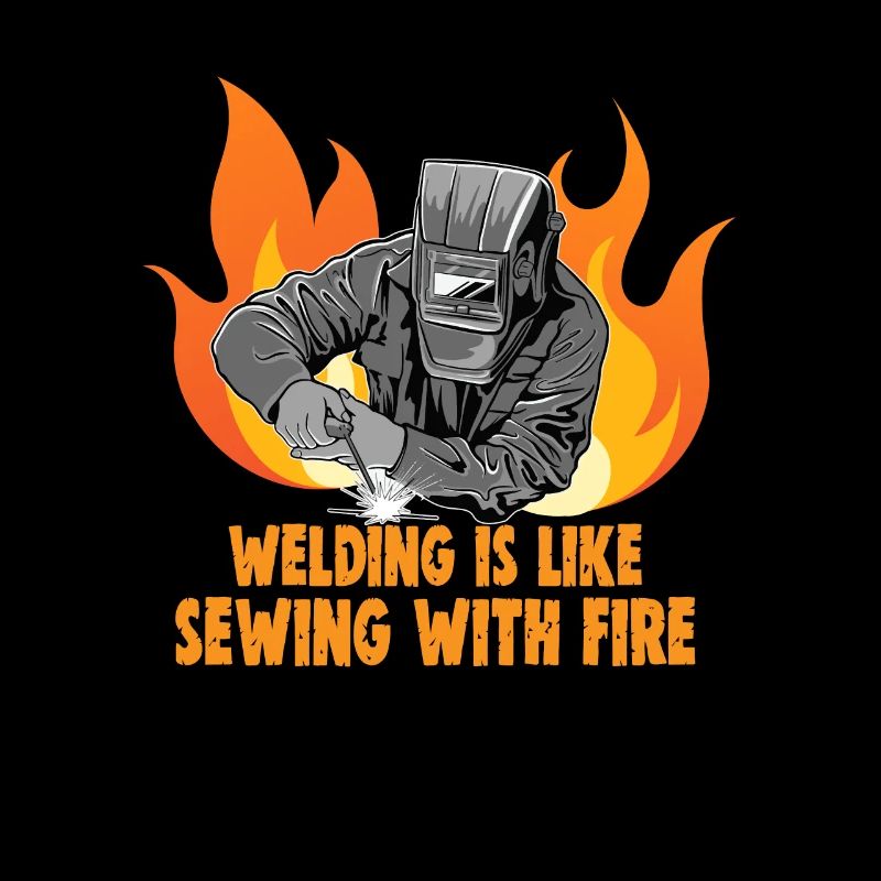 Welder slogan design for metal workers