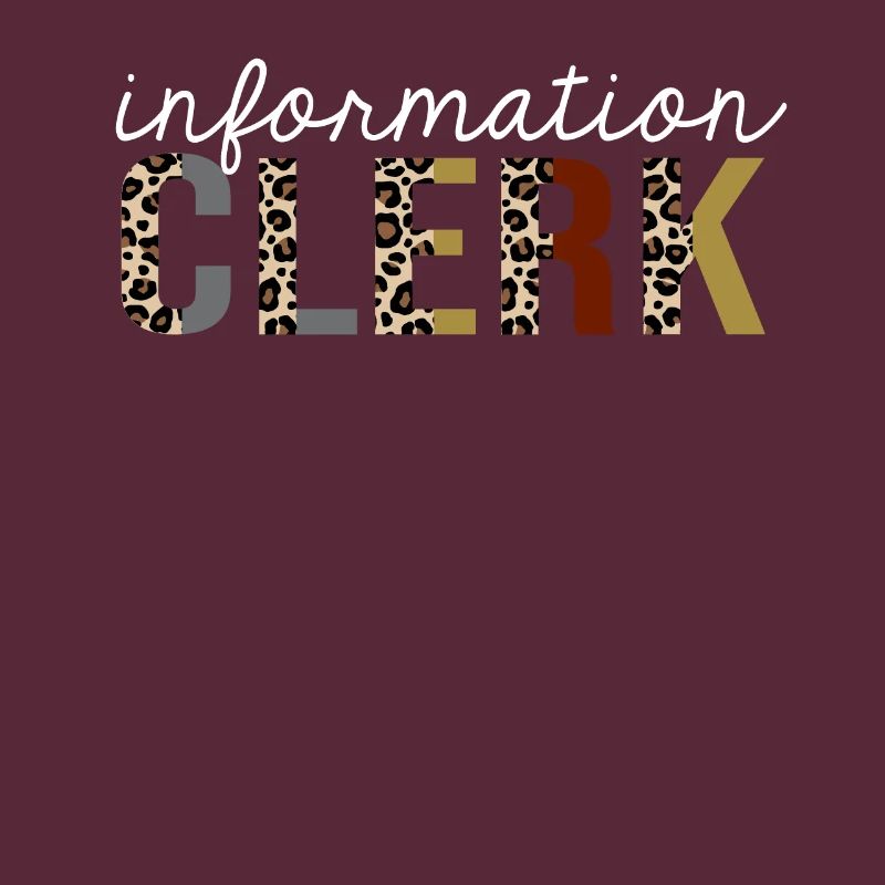Commis à l’information Leopard Print Funny Gift