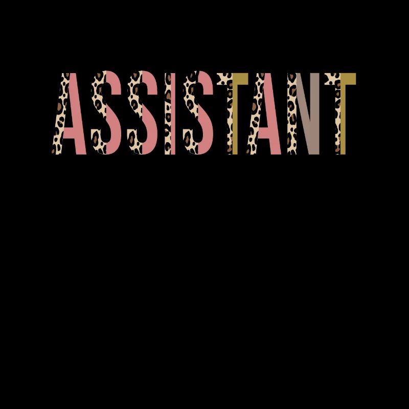 Program Assistant Leopard Print Funny