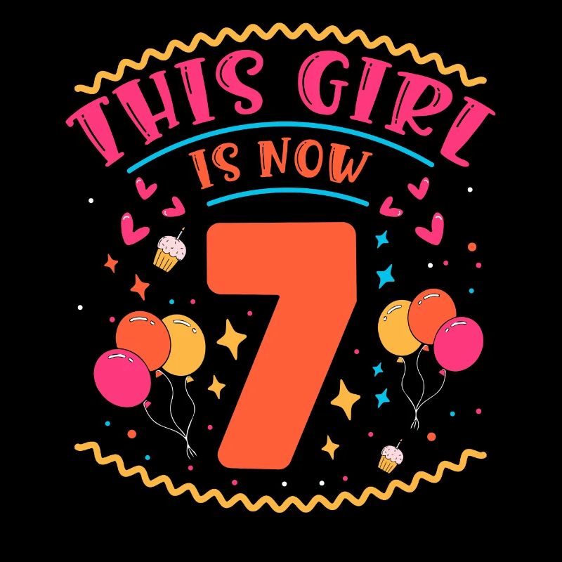 Cette fille a maintenant 7 | Thème Cupcake
