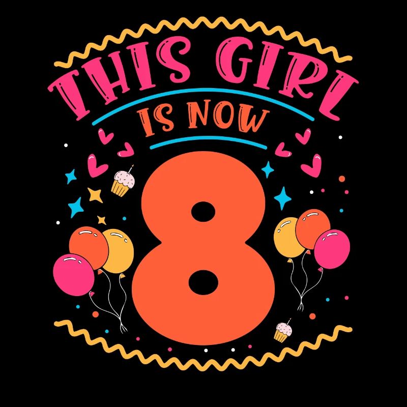 Cette fille a maintenant 8 | Thème Cupcake