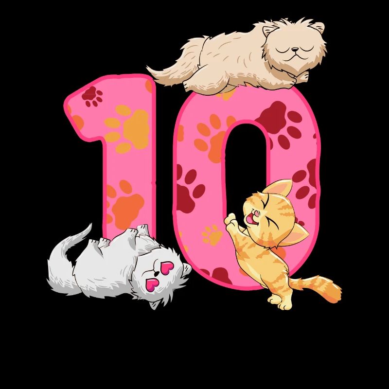Chaton du 10e anniversaire | Chemise d’anniversaire de chat