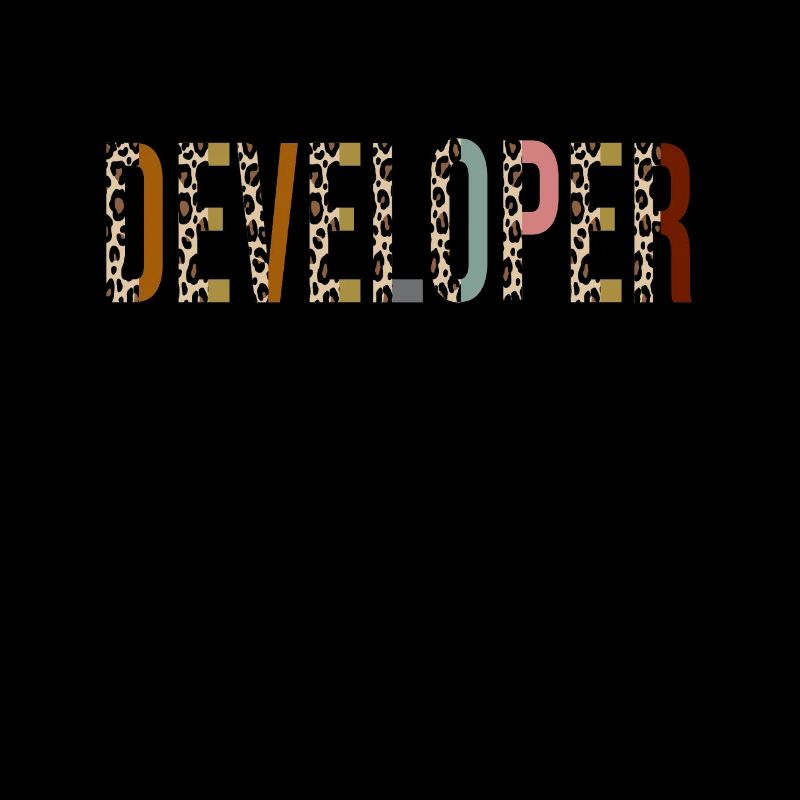 web developer Leopard Print Funny