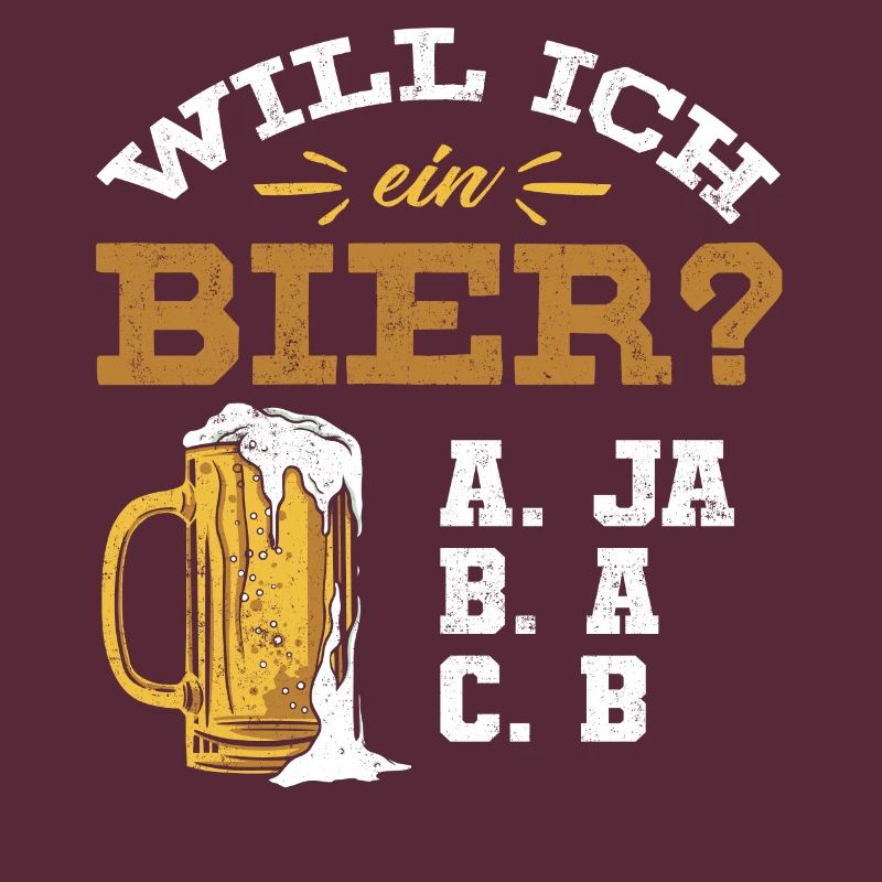 Will ich ein Bier? Biertrinker, Bier Biere saufen
