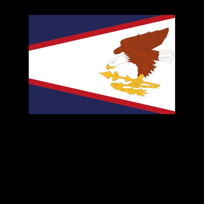 Offizielle Flagge von Amerikanisch-Samoa Amerikanisches Land
