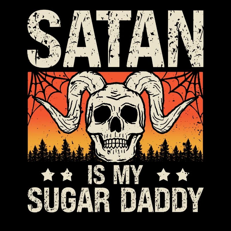 Satan est mon sugar daddy Spooky Halloween Vacances