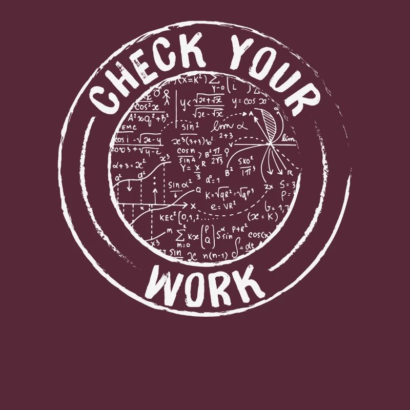 Check Your Work Math Quotes