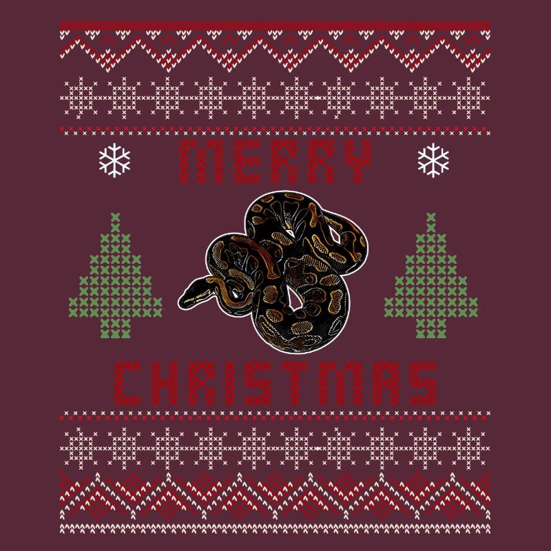 Ball Python Schlange Besitzer Weihnachten Pullover