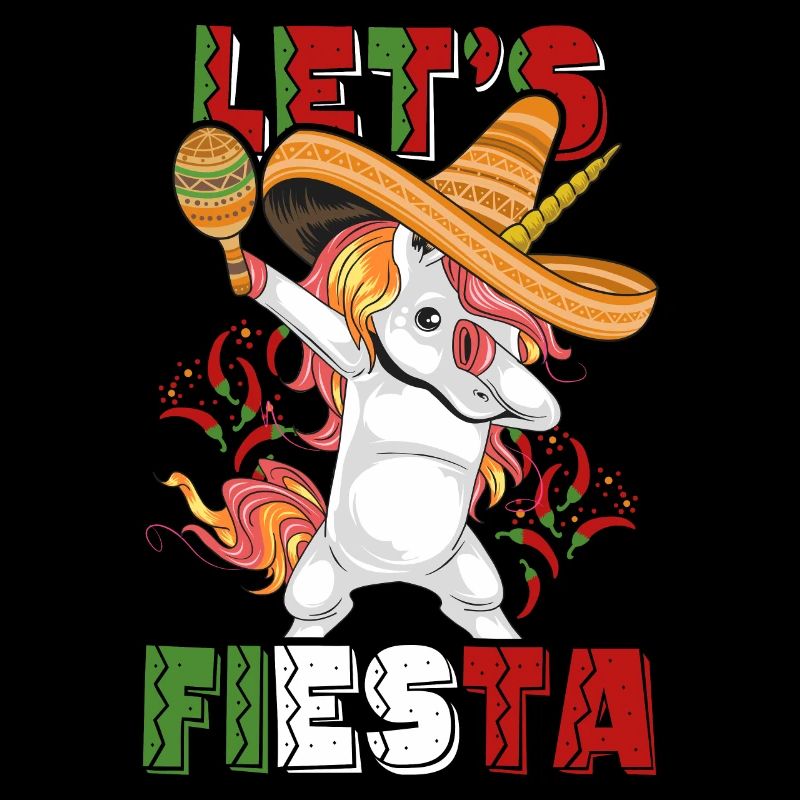Cinco De Mayo Party Cute Dabbing Mexican Unicorn