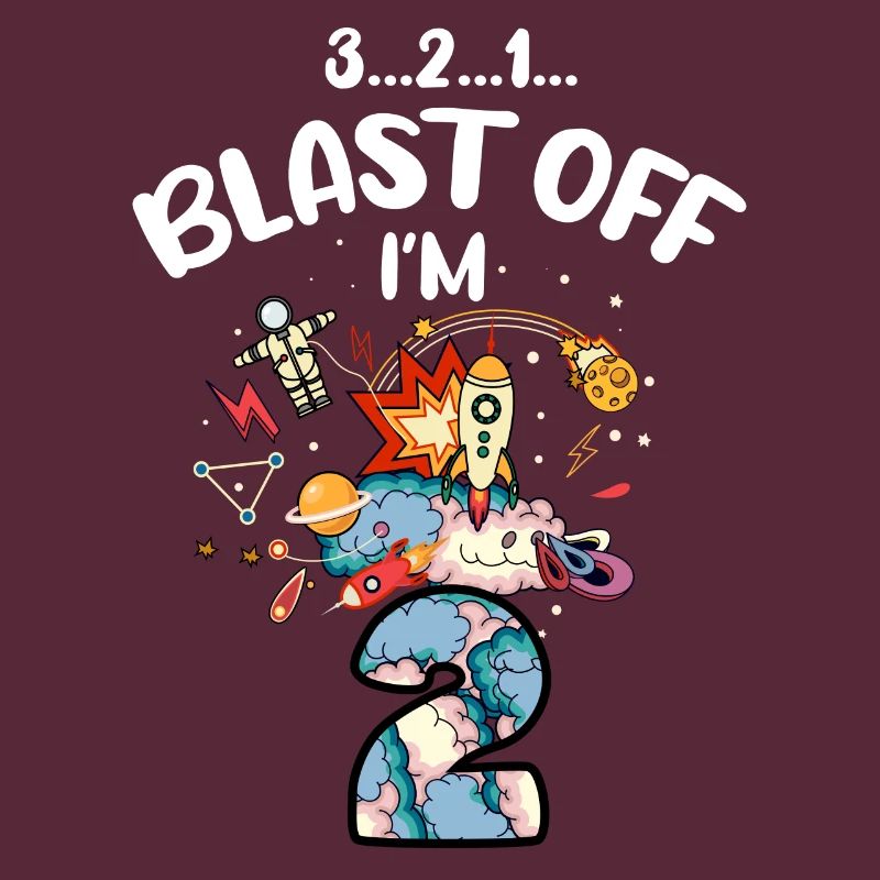 Blast Off I am2 years old, 2nd birthday