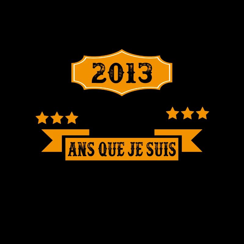 10 Ans Anniversaire Vintage Né(e) en Janvier 2013