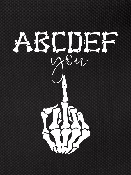 ABCDEF Middle Finger Outfit