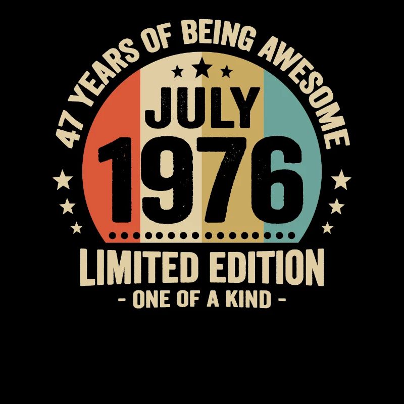 Juli 1976 47 Jahre Jubiläumsgeschenk